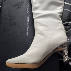 French Connection White Boots